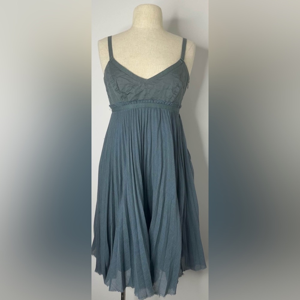 IKKS: Elegant Blue Pleated Dress
